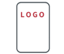 Line icon: nameplate logo customization