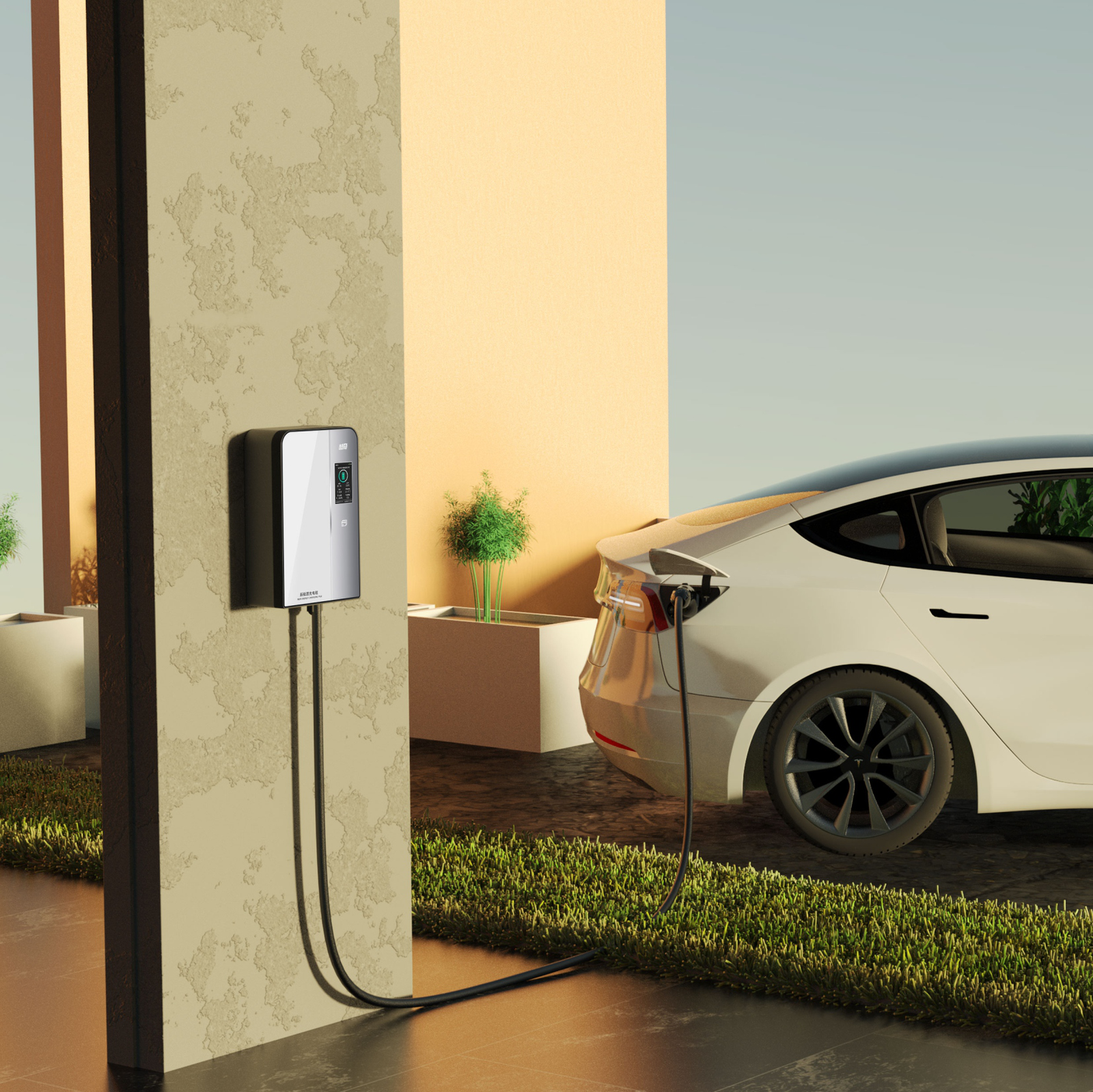 KQ06 AC Wall-mounted Charging Pile