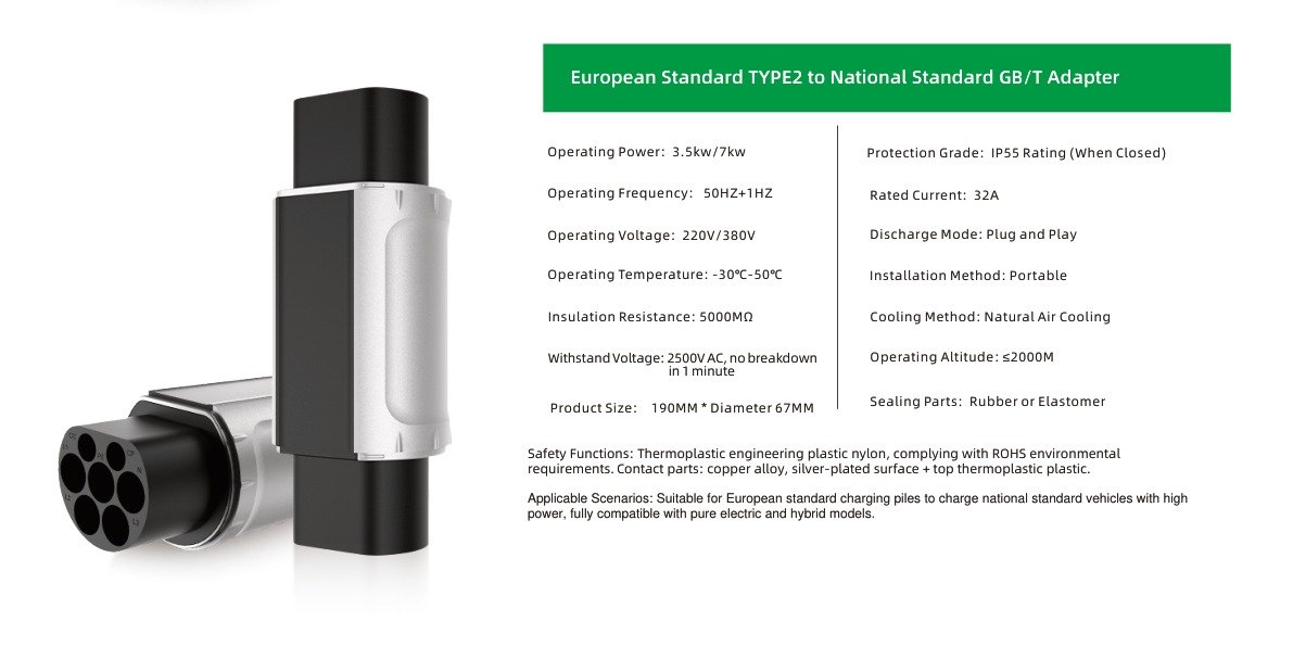 European Standard TYPE2 to National Standard GB/T Adapter Specifications