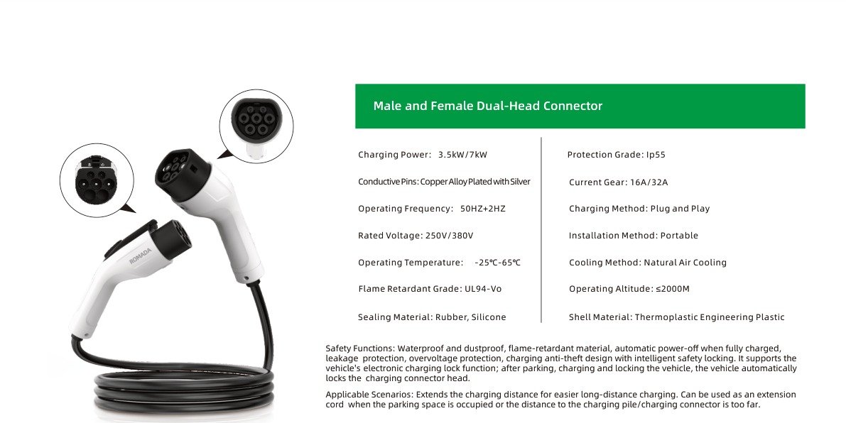 Male and Female Dual-Head Connector Specifications