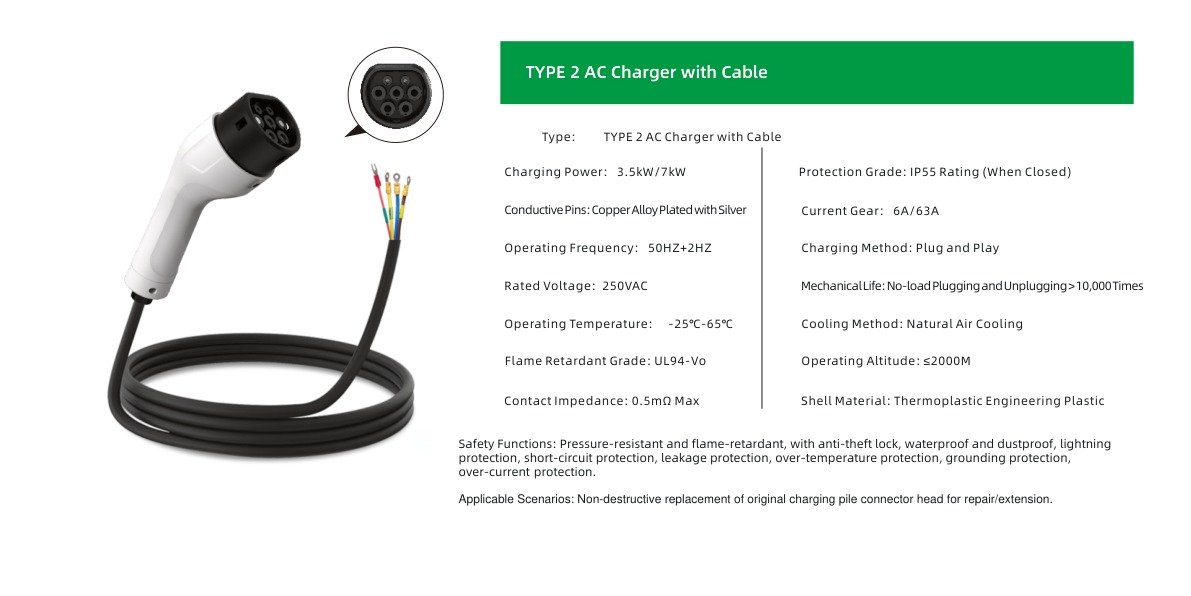 TYPE 2 AC Charger with Cable Specifications