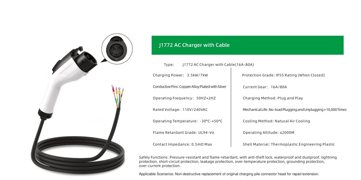 J1772 AC Charger with Cable Specifications