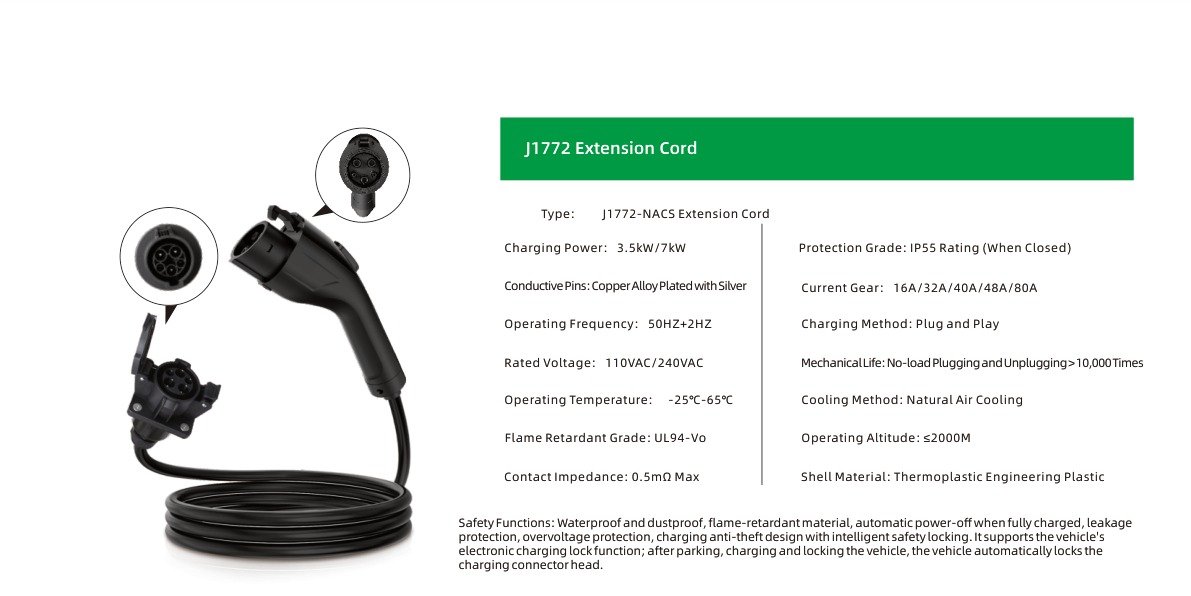 J1772 Extension Cord Specifications