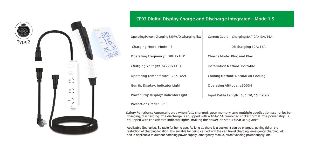 Digital Display Charge and Discharge Integrated - Mode 1.5 Specifications