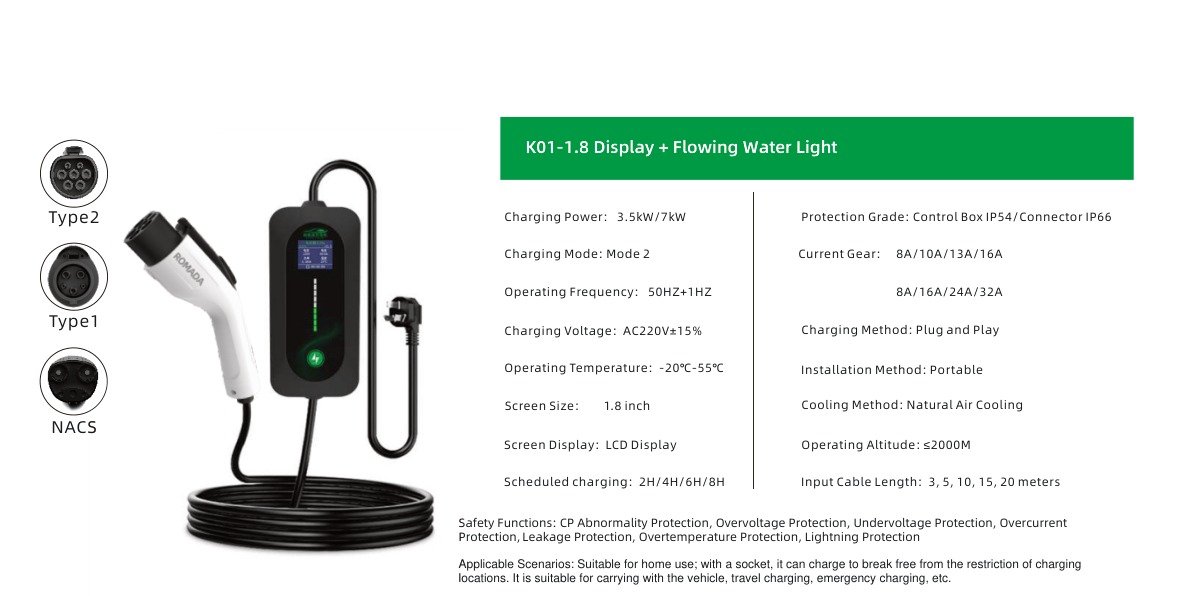 1.8 Display + Flowing Water Light Specifications